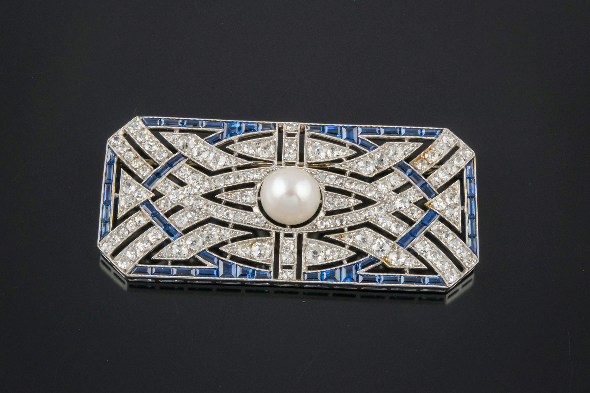 Broche Art Déco - Bijou Vintage - Occasion - État à Vérifier
