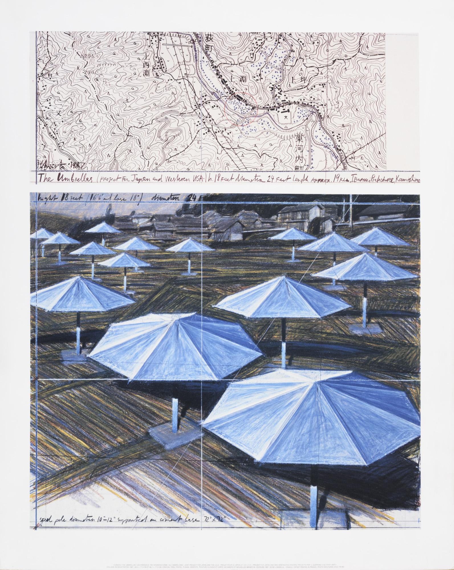 The umbrellas, 1987