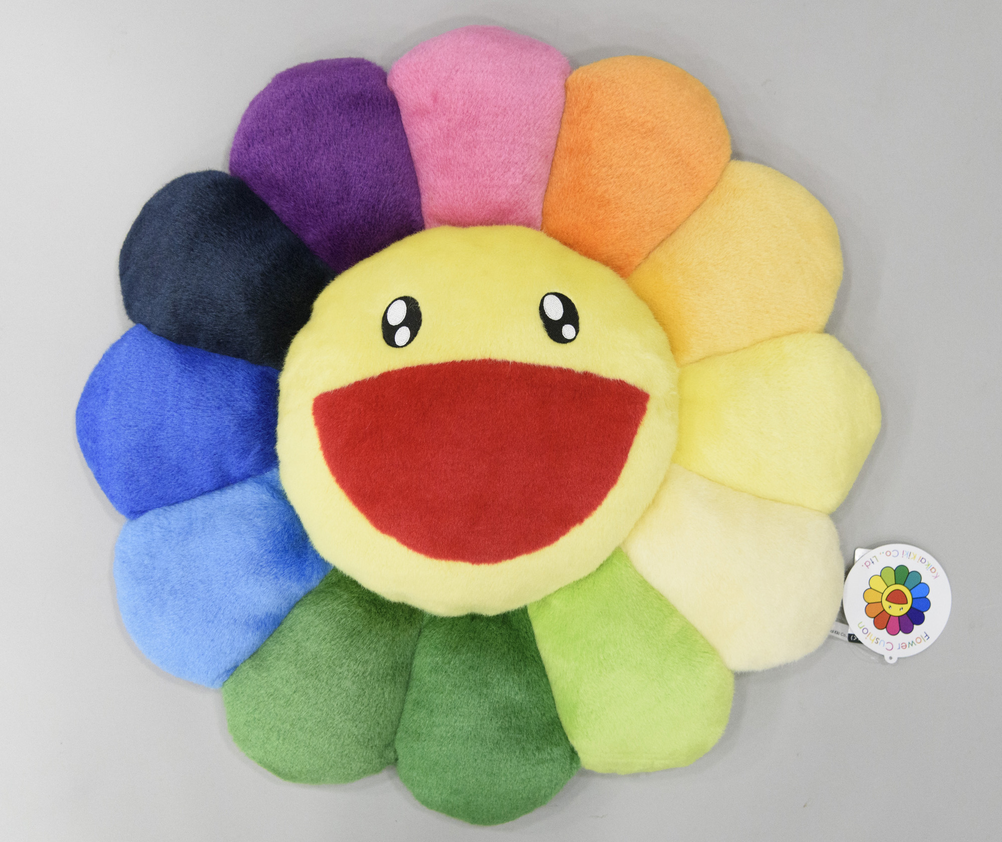 Flower cushion rainbow