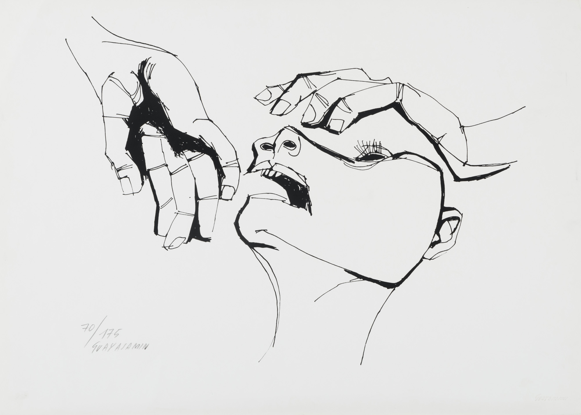 OSWALDO GUAYASAMIN (Ecuador 1910Baltimore 1999), Cabeza y dos manos