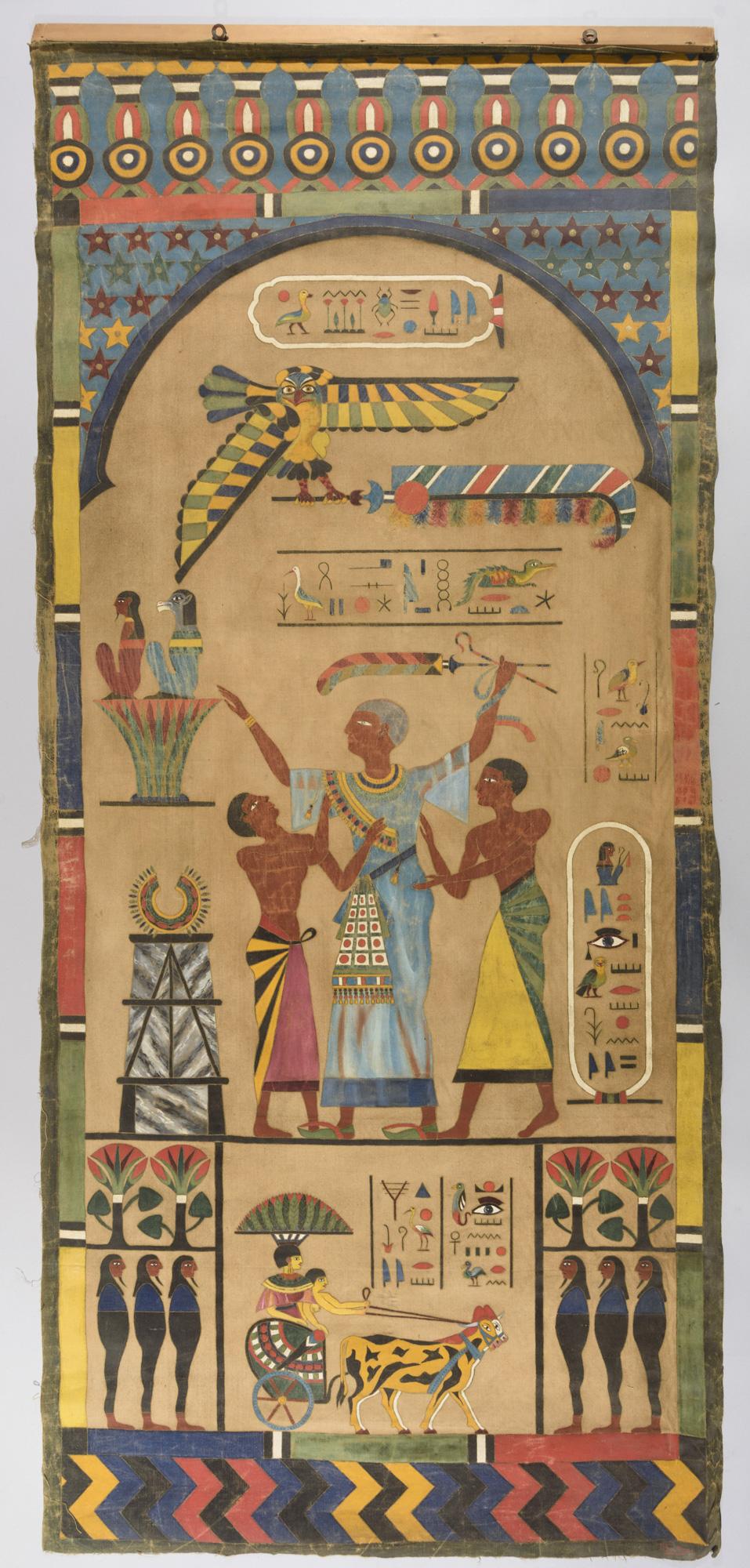 Composición de motivos egipcios