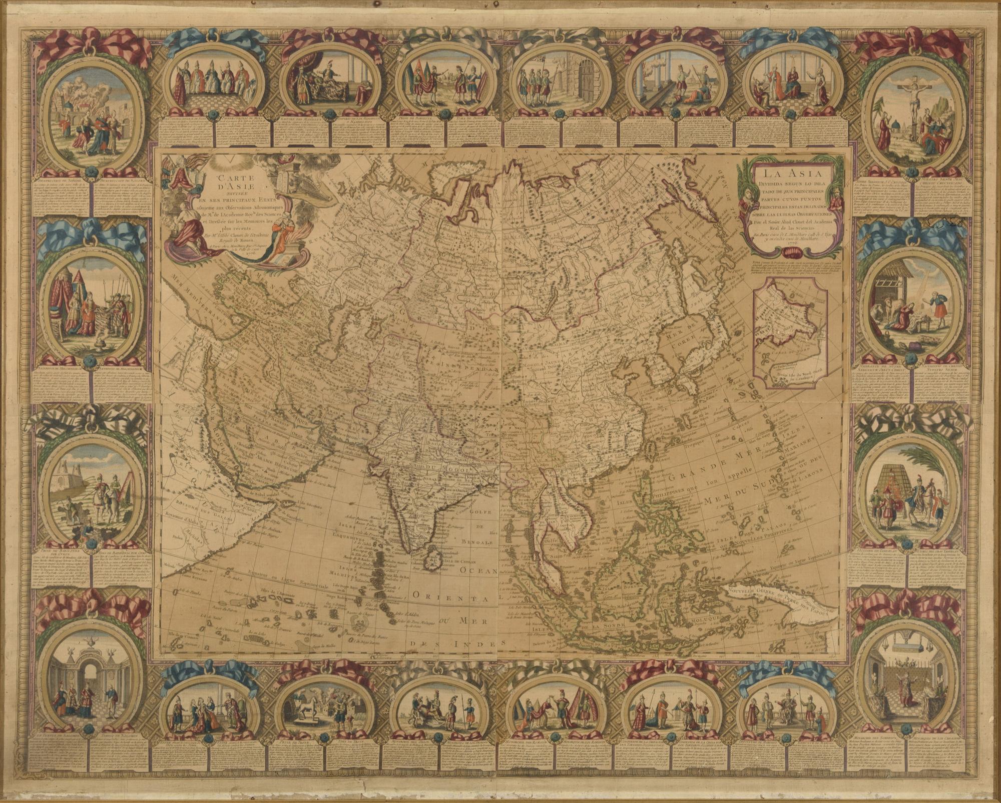 Carte d&#39;Asie divisée en ses principaux états, 1776
