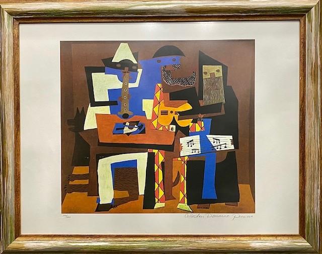 PABLO PICASSO (Málaga, 1881 1973), Los tres músicos, Gicleé a
