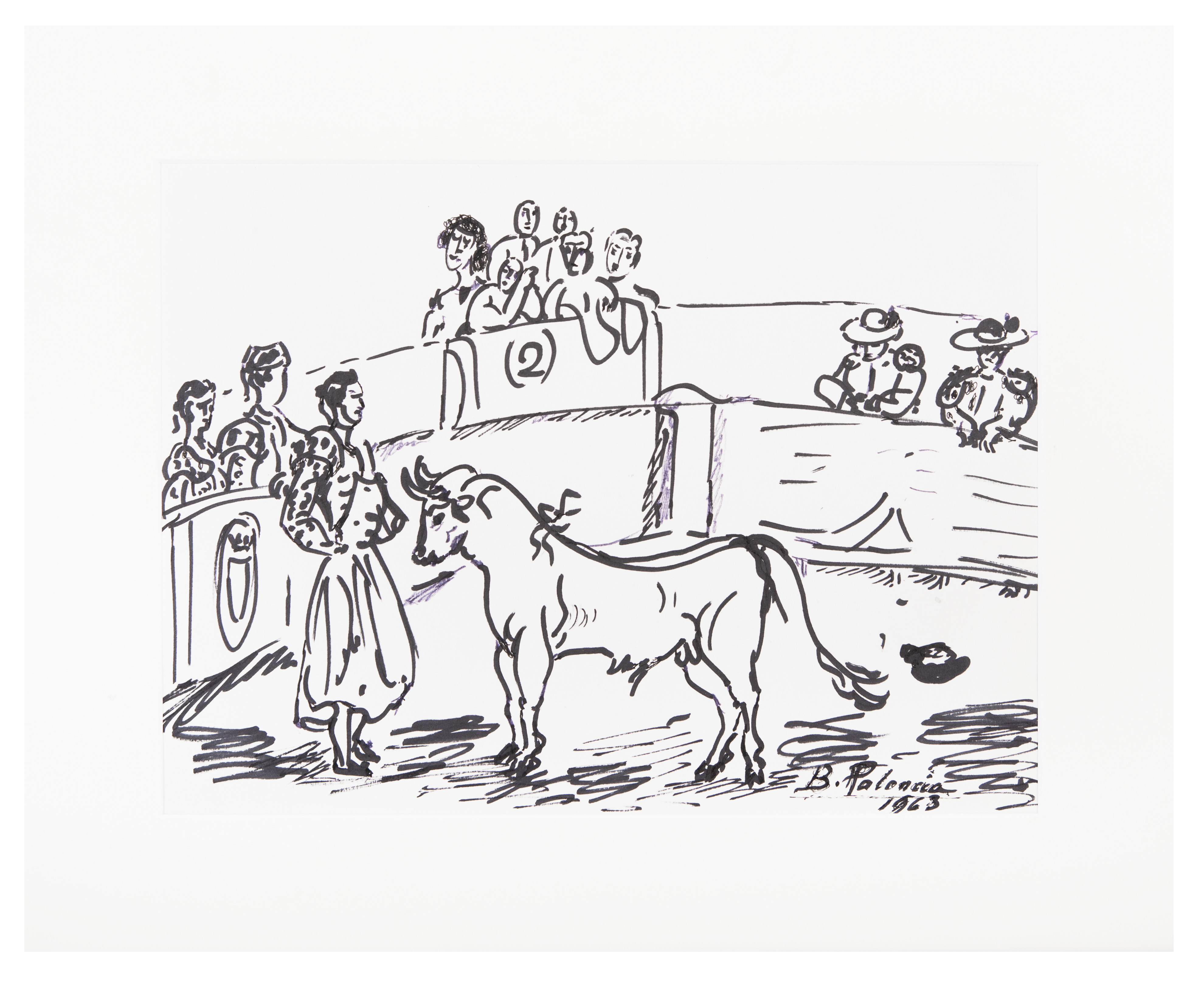 Corrida de Toros ante el tendido 2, 1963