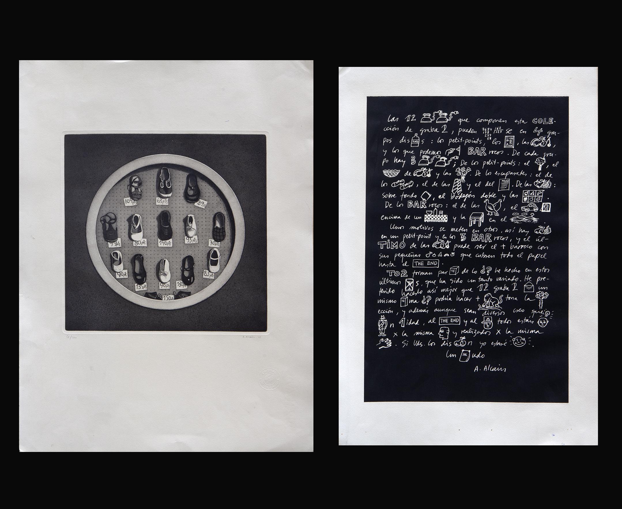 CONJUNTO DE GRABADOS DE ALFREDO ALCAIN (Madrid, 1936), Litografía