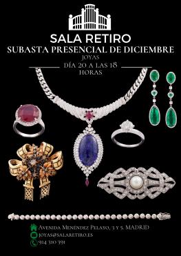 SUBASTA DE JOYAS RELOJES PLATA DICIEMBRE 2022