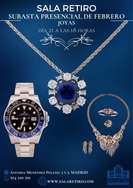 SUBASTA JOYAS, PLATA Y RELOJES FEBRERO 2023