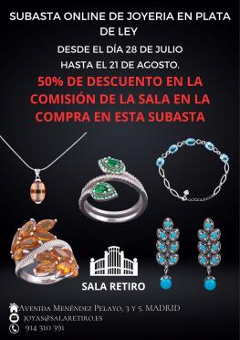 SUBASTA DE JOYAS DE PLATA 