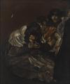 <span class='ref_item'>36 -</span> <span class="object_title">LAS ANCIANAS</span>   <p><span class="author">ATRIBUIDO A BALDOMERO ROMERO RESSENDI (1922 - 1977) Pintor sevillano</span> <br><span class="technique_material">Óleo sobre lienzo</span><br><span class="technical_description">Ligera pérdida en la capa pictórica en la parte superior izquierda.</span><br><span class="accessories">Con marco de madera </span><br><span class="ALTO_HCES1">123,30 </span><span class="ALTOUMED_HCES1">cm.</span>x<span class="ANCHO_HCES1">103,30 </span><span class="ANCHOUMED_HCES1">cm.</span></p>