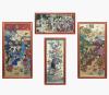 <span class='ref_item'>144 -</span> <span class="object_title">CONJUNTO DE CUATRO ESTAMPAS JAPONESAS ESTILO UKIYO-E</span>   <p><span class="author">ESCUELA ORIENTAL, FF. S.XIX</span> <br><span class="technique_material">Estampación</span><br><span class="technical_description">Cuatro estampaciones representando escenas propias del género de grabado Ukiyo-e, estilo producido entre los siglo XVII y XX, basado en las escenas teatrales o paisajísticas, destacando una amplia gama cromática y el dinamismo de sus personajes. <br/>Enmarcadas en marco de madera rojo y dorado con cristal: 66,5 x 29,5cm, 76 x 40cm, 84 x 44,5cm y 85 x 44cm.</span><br></p>