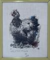 <span class='ref_item'>90 -</span> <span class="object_title">GALLINA </span>   <p><span class="author">ÁLVARO DELGADO (Madrid, 1922-2016)</span> <br><span class="technique_material">Serigrafía sobre lino</span><br><span class="technical_description">Firmado, dedicado y fechado a rotulador. Prueba de artista. <br/>Enmarcado con cristal. Desperfectos en el marco<br/>Medidas: 54 x 42cm con marco<br/>Estimación de mercado: 100-150&euro;</span><br></p>
