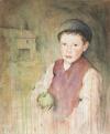 <span class='ref_item'>169 -</span> <span class="object_title">NIÑO CON MANZANA</span>   <p><span class="author">RAFAEL DIEGUEZ  FERRER (1962)</span> <br><span class="technique_material">Técnica mixta sobre cartón</span><br><span class="technical_description">Firmado en el lateral inferior derecho a lápiz.<br/>Al dorso firmado, titulado y fechado en 2016.<br/>Sin enmarcar.</span><br><span class="ALTO_HCES1">39 </span><span class="ALTOUMED_HCES1">cm.</span>x<span class="ANCHO_HCES1">47 </span><span class="ANCHOUMED_HCES1">cm.</span></p>