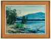 <span class='ref_item'>92 -</span> <span class="description">PAISAJE LACUSTRE </span>  <p><span class="description">Impresión barnizada<br>Firma ilegible en el ángulo inferior izquierdo.<br>Enmarcado <br>51 cm.x73 cm.</span></p>