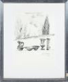 <span class='ref_item'>154 -</span> <span class="object_title">BODEGÓN CON PAISAJE</span>   <p><span class="author">BENJAMÍN PALENCIA (1894-1980) Pintor albaceteño</span> <br><span class="technique_material">Plumilla sobre papel</span><br><span class="technical_description">Firmado y fechado en 1973 en el ángulo inferior derecho<br/>Agradecemos a Don Ramón Palencia su ayuda en la catalogación de este dibujo<br/>27cm x 20 cm <br/>Enmarcado</span><br><span class="ALTO_HCES1">40 </span><span class="ALTOUMED_HCES1">cm.</span>x<span class="ANCHO_HCES1">33 </span><span class="ANCHOUMED_HCES1">cm.</span></p>