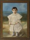 <span class='ref_item'>31 -</span>  <span class="description">ELIAS GONZALEZ MANSO (Valladolid, 1873- 1955) RETRATO DE NIÑO CON ROLINCHE Óleo sobre lienzo 113 cm.x86 cm.</span>  