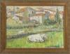 <span class='ref_item'>51 -</span> <span class="description">PAISAJE CON GANADO, 1993 </span>  <p><span class="description">WALDO AGUIAR Y CARMONA (Madrid, 1930 - 2000) <br>Óleo sobre tabla<br>Firmado en el ángulo inferior izquierdo y fechado en 1993.<br>Enmarcado<br>66 cm.x88 cm.</span></p>