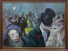 <span class='ref_item'>40 -</span> <span class="description">BAILE DE MÁSCARAS </span>  <p><span class="description">ENRIQUE NAVARRO (1924-1997) <br>Óleo sobre lienzo<br>Firmado en el ángulo inferior izquierdo. <br>Enmarcado<br>74 cm.x100 cm.</span></p>