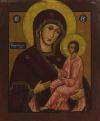 <span class='ref_item'>68 -</span> <span class="object_title">THEOTOKOS DE TIJVIN, ICONO RUSO DE LA CIUDAD DE TIJVIN. RUSIA, S.XIX</span>   <p><span class="technique_material">Temple sobre madera</span><br><span class="technical_description">Icono ruso que muestra la advocación mariana más famosa del cristianismo ortodoxo. Se muestra a la Virgen envuelta en manto púrpura y con su hijo en brazos vestido con un manto rosa. Junto a ellos aparecen el Alpha y Omega, además de una inscripción. Con algunas faltas de policromía.<br/>Sin marco.</span><br><span class="ALTO_HCES1">37 </span><span class="ALTOUMED_HCES1">cm.</span>x<span class="ANCHO_HCES1">30,50 </span><span class="ANCHOUMED_HCES1">cm.</span></p>