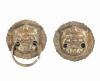 <span class='ref_item'>189 -</span> <span class="object_title">PAREJA DE ALDABAS ORIENTALES, S.XIX-XX</span>   <p><span class="technical_description">Pareja de aldabas realizadas en bronce dorado, representando la figura del Tao Tie, animal de la mitología China.<br/>Falta uno de los martillos y otro tiene roturas en laterales.</span><br><span class="ALTO_HCES1">25 </span><span class="ALTOUMED_HCES1">cm.</span>x<span class="ANCHO_HCES1">20,50 </span><span class="ANCHOUMED_HCES1">cm.</span>x<span class="GRUESO_HCES1">7 </span><span class="GRUESOUMED_HCES1">cm.</span></p>