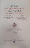 <span class='ref_item'>29 -</span> <span class="object_title">ATLAS INTERNATIONAL LAROUSSE. POLITIQUE ET ÉCONOMIQUE.</span>   <p><span class="object_title">ATLAS INTERNATIONAL LAROUSSE. POLITIQUE ET ÉCONOMIQUE.</span><br><span class="technical_description">Editado por Librairie Larousse en París en 1950-57. Texto en tres idiomas: español, francés e inglés. XX + 37 páginas plegadas con mapas por ambas caras, dos de ellos de gran formato. Escuadernado en piel grabada y con dorados; con tres tornillos y sobrecubierta. Medidas: 50 x 37 cm.<br/>En muy buen estado a excepción de la sobrecubierta.</span><br></p>