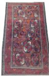 <span class='ref_item'>28 -</span> <span class="object_title">ALFOMBRA PERSA BOHARA, SIGLO XX<br/></span>   <p><span class="object_title">ALFOMBRA PERSA BOHARA, SIGLO XX<br/></span><br><span class="technical_description">Lana <br/>Campo con fondo granate decorado con varios medallones centrales en tonos beige, rojos y azules.<br/>Cenefa con róleos vegetales en azul sobre fondo rojo. <br/>Presenta desgaste por uso y pérdidas en la hilera mas perimetral de la cenefa. </span><br><span class="ALTO_HCES1">189 </span><span class="ALTOUMED_HCES1">cm.</span>x<span class="ANCHO_HCES1">106 </span><span class="ANCHOUMED_HCES1">cm.</span></p>