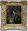 <span class='ref_item'>60 -</span> <span class="description">EL ALQUIMISTA</span>  <p><span class="description">Óleo sobre tabla <br>Copia del original de David Teniers. <br>36 x 28 cm la tabla. <br>Con marco de madera tallada y dorada de estilo Luis XV.<br>  <br>Reproducción realizada por un copista autorizado por el Museo Nacional del Prado.<br> <br>55 cm.x47 cm.</span></p>