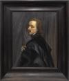 <span class='ref_item'>2 -</span> <span class="object_title">AUTORRETRATO, COPIA DEL ORIGINAL DE ANTON VAN DYCK</span>   <p><span class="technique_material">Óleo sobre lienzo</span><br><span class="technical_description">Copia de la obra original "Sir Endymion Porter y Anton van Dyck" realizada por el pintor flamenco Anton van Dyck (Flandes, 1599-1641) en 1635. Actualmente se expone en el Museo Nacional del Prado. <br/>Enmarcado en madera ebonizada.<br/>Medidas: 103 x 90cm con marco. 73 x 59cm sin marco</span><br></p>