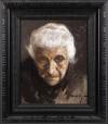 <span class='ref_item'>41 -</span> <span class="object_title">RETRATO DE ANCIANA</span>   <p><span class="author">JUAN VALDÉS (Badajoz, 1942)</span> <br><span class="technique_material">Óleo sobre lienzo</span><br><span class="technical_description">Firmado en el ángulo inferior derecho. <br/>Enmarcado. Ligeras faltas en el marco.<br/>Medidas: 59,5 x 51,5cm con marco. 53 x 45cm sin marco<br/>Estimación de mercado: 300-350&euro;</span><br></p>