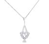 <span class='ref_item'>83 -</span> <span class="object_title">COLGANTE CON CADENA EN ORO 18 KT Y DIAMANTES </span>  <p><span class="technical_description">Colgante y cadena realizados en oro de 18kt. Con un bonito diseño clásico cuajado de diamantes en talla brillante engastados en grano, con un peso total aproximado de 0,12ct. (falta un diamante). Cadena veneciana con cierre de reasa.<br/>Longitud: 40cm</span><br>Peso: <span class="PESO_HCES1">2,30</span> <span class="PESOUMED_HCES1">gr.</span><br></p>