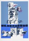 <span class='ref_item'>55 -</span> <span class="object_title">VISAGES</span>   <p><span class="author">GABRIELLA MÉSZÁROS (Budapest, 1959)</span> <br><span class="technique_material">Serigrafía sobre papel</span><br><span class="technical_description">Firmado y númerado a lápiz: X/XXV. Sello en seco de la estampación, en el ángulo inferior izquierdo. Carpeta 25 aniversario taller de Portocarrero de la Habana.<br/>Enmarcado con lámina de metacrilato, ligeras faltas en el metacrilato y en el marco.<br/>Medidas: 72,5 x 52,5cm con marco. 61,5 x 45cm sin marco</span><br></p>