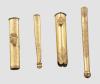 <span class='ref_item'>190 -</span> <span class="object_title">PAREJA DE BROCALES DE ESPADÍN DE GALA DE METAL DORADO. </span>   <p><span class="technique_material">Metal  </span><br><span class="technical_description">Con decoración grabada de motivos vegetales, uno de ellos con el escudo de Castilla e iniciales "RS", fechado el 16 de Diciembre de 1922; el otro con decoración grabada de hojas de acanto. </span><br><span class="ALTO_HCES1">10 </span><span class="ALTOUMED_HCES1">cm.</span></p>