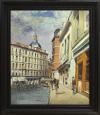 <span class='ref_item'>37 -</span> <span class="object_title">CALLE DE MADRID</span>   <p><span class="author">SANTIAGO DÍAZ SANTOS (Madrid, 1940)</span> <br><span class="technique_material">Óleo sobre lienzo</span><br><span class="technical_description">Firmado en el ángulo inferior derecho.<br/>Enmarcado en madera trabajada en negro.<br/>Medidas con marco: 88 x 75 cm</span><br></p>
