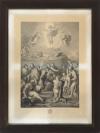 <span class='ref_item'>46 -</span> <span class="description">TRANSFIGURACIÓN DE CRISTO SEGUN RAFAEL </span>  <p><span class="description">RAPHAEL MORGHEN (Italia, 1758-1833) Grabado sobre papel Realizado a buril Medidas de la mancha: 72 x 49 cm Firmado a tinta en el ángulo inferior derecho y sello seco en el mismo ángulo con las iniciales R. M. Enmarcado con marco de madera ebonizada del siglo XIX y con cristal  </span></p>