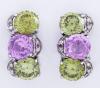 <span class='ref_item'>5 -</span> <span class="object_title">PAREJA DE PENDIENTES CON ZAFIROS ROSAS, GRANATES TSAVORITAS, Y DIAMANTES EN ORO 18 KT</span>  <p><span class="technical_description">Realizados en oro de 18 kt. Formados por zafiros rosas en talla redonda engastados en garras, con un peso total aproximado de 3.8 ct, granates tsavoritas en talla redonda engastados en garras, con un peso total aproximado de 7.2 ct, y diamantes en talla brillante engastados en grano, con un peso total aproximado de 0.10 ct. Cierre omega.</span><br>Peso: <span class="PESO_HCES1">14,20</span> <span class="PESOUMED_HCES1">gr.</span><br></p>