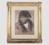 <span class='ref_item'>74 -</span> <span class="object_title">RETRATO DE NAPOLEÓN EN LA BATALLA DE EYLAU, 1853</span>   <p><span class="author">JULIEN BERNARD ROMAIN (Bayona, 1802-1871)</span> <br><span class="technique_material">Dibujo a carboncillo con toques de clarión</span><br><span class="technical_description">Retrato de Napoleón de medio cuerpo vistiendo el uniforme que utilizó en la Batalla de Eylau cuyo cuadro original fue pintado por Antoine Jean Gros (1807), ubicado en el Toledo Museum of Arts en Estados Unidos.<br/>Firmado y fechado en 1853 a mano en la parte inferior izquierda. Titulado a mano en la zona inferior.<br/>Enmarcado en madera trabajada en dorado y cristal. <br/>Medidas: 95 x 77cm con marco. 57 x 44cm sin marco<br/>Estimación de mercado: 250-300&euro;</span><br></p>