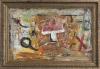 <span class='ref_item'>15 -</span> <span class="object_title">ABSTRACCIÓN, S.XX.</span>   <p><span class="author">SEGUIDOR DE ANTONI TÀPIES (Barcelona, 1923- 2012)  </span> <br><span class="technique_material">Técnica mixta sobre tabla  </span><br><span class="technical_description">Abstracción realizada con diferentes materiales en tonos ocres, naranjas y rojos. Muestras las principales características de la producción pictórica de Tàpies, comprendida entre 1986 y 1990. Contiene fragmentos de cartón y espesas manchas de color distribuidas por toda la tabla representando la simbología propia del autor. <br/>Con marco de madera dorado. <br/>Medidas: 42 x 60cm con marco</span><br></p>