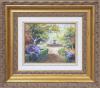 <span class='ref_item'>55 -</span> <span class="description">JARDIN CON FUENTE Óleo sobre lienzo 46 cm.x51 cm.</span>  <p><span class="description">JARDIN CON FUENTE<br>Óleo sobre lienzo<br>Firma ilegible en el ángulo inferior izquierdo y fechado en en 1995. <br>Enmarcado con marco dorado.<br>46 cm.x51 cm.</span></p>