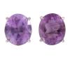 <span class='ref_item'>149 -</span> <span class="object_title">PENDIENTES EN PLATA DE LEY Y AMATISTAS NATURALES</span>  <p><span class="technical_description">Pendientes realizados en plata de ley. Formados por dos amatistas en talla oval facetada, engastadas en garras, con un peso total aproximado de 7.30ct. <br/>Cierre: Presión</span><br>Peso: <span class="PESO_HCES1">4,20</span> <span class="PESOUMED_HCES1">gr.</span><br></p>