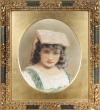<span class='ref_item'>142 -</span> <span class="object_title">RETRATO DE NIÑA</span>   <p><span class="author">ALICE RENSHAW (Reino Unido,1880)</span> <br><span class="technique_material">Técnica mixta sobre papel</span><br><span class="technical_description">Firmado en el lateral izquierdo. <br/>Enmarcado con cristal y marco de madera tallado y dorado en óvalo fingido.<br/>Medidas: 75 x 65cm con marco<br/>Estimación de mercado: 500-600&euro;</span><br></p>