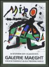 <span class='ref_item'>26 -</span> <span class="object_title">CARTEL ANUNCIADOR PARA LA EXPOSICIÓN DE LA OBRA DE MIRÓ EN LA GALERÍA MAEGHT. PARÍS, NOVIEMBRE DE 1979.</span>   <p><span class="author">JOAN MIRÓ (Barcelona, 1893- Mallorca, 1983)  </span> <br><span class="technique_material">Poster</span><br><span class="technical_description">Póster de la exposición "Miró" en la Galería Maeght, dedicada a la obra gráfica del artista de la década de 1970, celebrada en París desde el 22 de noviembre de 1978 al 19 de enero de 1979.<br/>Firmado, fechado y dedicado a mano por Miró. Acompaña informe de autentificación de la firma por perito caligráfico.<br/>Enmarcado con cristal y paspartú verde. <br/>Medidas con marco: 85x64cm</span><br></p>