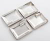 <span class='ref_item'>295 -</span>  <span class="object_title">CONJUNTO DE CUATRO CENICEROS DE PLATA </span><br><span class="technical_description">Realizados en plata de ley, de formad rectangular. </span>  