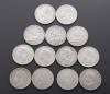 <span class='ref_item'>288 -</span>  <span class="object_title">LOTE DE TRECE MONEDAS DE CINCO PESETAS DE PLATA S.XIX</span><br><span class="technical_description">Tres de ellas del Gobierno Provisional de 1870.<br/>Una de Amadeo I de 1871.<br/>Una moneda de Alfonso XII de 1884.<br/>Una moneda de Alfonso XIII (Pelón) de 1888.<br/>Una moneda de Alfonso XIII (Pelón) de 1891.<br/>Una moneda de Afonso XIII  de 1892 Madrid G.G ceca M<br/>Una moneda de Alfonso XIII de 1894 P.G ceca V<br/>Una moneda de Alfonso XIII de 1898 S.G ceca V<br/>Una moneda de Alfonso XIII de 1898 S.G ceca V<br/>Una moneda de Alfonso XIII de 1898 S.G ceca V<br/>Una moneda de Alfonso XIII de 1898 S.G ceca V </span>  