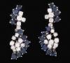 <span class='ref_item'>83 -</span> <span class="object_title">PENDIENTES REALIZADOS EN ORO DE 18 KT CON DIAMANTES Y ZAFIROS </span>  <p><span class="technical_description">Elegantes pendientes largos con diseño floral acompañados de diamantes en talla brillante de aprox 1.90 ct y zafiros talla perilla de aprox 2.40 ct con cierre omega </span><br>Peso: <span class="PESO_HCES1">11,90</span> <span class="PESOUMED_HCES1">gr.</span><br></p>
