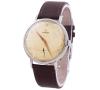 <span class='ref_item'>129 -</span> <span class="object_title">RELOJ OMEGA EN ACERO Y BRAZALETE MARRÓN, CUERDA MANUAL</span>  <p><span class="technical_description">Reloj Omega de caballero, con caja realizada en acero y el brazalete de piel marrón (no original). Movimiento de cuerda. En estado de marcha.</span><br>Peso: <span class="PESO_HCES1">44,90</span> <span class="PESOUMED_HCES1">gr.</span><br></p>