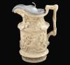 <span class='ref_item'>166 -</span> <span class="object_title">TANKARD INGLÉS CHARLES MEIGH. Circa 1844</span>   <p><span class="technique_material">Gres </span><br><span class="technical_description">Realizado en gres vidriado en tono beige con exquisita decoración de representaciones de Baco, vides y hojas. <br/>Asa con forma naturalista con hojas de vid. <br/>Marca en la base. </span><br><span class="ALTO_HCES1">27,50 </span><span class="ALTOUMED_HCES1">cm.</span></p>