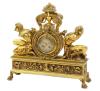 <span class='ref_item'>119 -</span> <span class="object_title">RELOJ DE SOBREMESA DE BRONCE DORADO ESTILO NEOCLÁSICO, REPETICIÓN DE HORAS Y MEDIAS</span>   <p><span class="technique_material">Bronce</span><br><span class="technical_description">Esfera central rematada a cada lado por pareja de figuras aladas rematado en la parte superior por copa. <br/>Esfera de metal con numeración arábiga. <br/>Maquinaria tipo París<br/>Sin llave. <br/>En funcionamiento. </span><br><span class="ALTO_HCES1">46 </span><span class="ALTOUMED_HCES1">cm.</span>x<span class="ANCHO_HCES1">44 </span><span class="ANCHOUMED_HCES1">cm.</span>x<span class="GRUESO_HCES1">11 </span><span class="GRUESOUMED_HCES1">cm.</span></p>