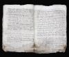 <span class='ref_item'>59 -</span> <span class="object_title">LEGAJO DEL REGISTRO DE ESCRITURAS Y CONTRATOS PÚBLICOS DEL AÑO 1644, REFERENTES A SAN VICENTE DE LA BARQUERA.</span>   <p><span class="object_title">LEGAJO DEL REGISTRO DE ESCRITURAS Y CONTRATOS PÚBLICOS DEL AÑO 1644, REFERENTES A SAN VICENTE DE LA BARQUERA.</span><br><span class="technique_material">Escritos por recto y verso en papel verjurado.</span><br><span class="technical_description">20 páginas manuscritas. <br/>Presenta restos de humedad y otras alteraciones que ha sufrido el papel por el paso del tiempo. <br/> </span><br></p>