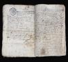 <span class='ref_item'>58 -</span> <span class="object_title">LEGAJO DEL REGISTRO DE ESCRITURAS Y CONTRATOS PÚBLICOS DEL AÑO 1694 Y 1696, REFERENTES A SAN VICENTE DE LA BARQUERA.</span>   <p><span class="object_title">LEGAJO DEL REGISTRO DE ESCRITURAS Y CONTRATOS PÚBLICOS DEL AÑO 1694 Y 1696, REFERENTES A SAN VICENTE DE LA BARQUERA.</span><br><span class="technique_material">Escritos por recto y verso en papel verjurado.</span><br><span class="technical_description">44 páginas manuscritas. <br/>Presenta restos de humedad y otras alteraciones que ha sufrido el papel por el paso del tiempo. </span><br></p>