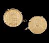 <span class='ref_item'>43 -</span>  <span class="object_title">COLGANTE MONEDA  EN ORO DE  18 KT </span><br><span class="technical_description"> Colgante realizada en oro de 18 kt. con bisel y cuatro garras con moneda de Isabel la Católica en su interior.</span>  