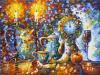 <span class='ref_item'>37 -</span>  <span class="object_author">LEONID AFREMOV (Viciebsk, Bielorrusia, 1955 - Playa del Carmen, México, 2019)</span> <span class="object_title">BODEGÓN CON VELA Y TAZAS</span> <span class="technique_material">Acrlico sobre lienzo </span> <span class="ALTO_HCES1">77 </span><span class="ALTOUMED_HCES1">cm.</span>x<span class="ANCHO_HCES1">104 </span><span class="ANCHOUMED_HCES1">cm.</span>  
